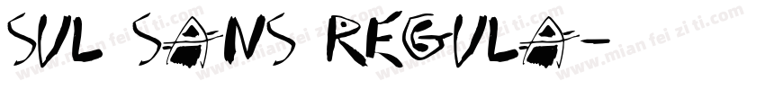 Sul Sans Regula字体转换